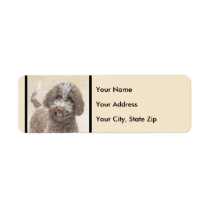 Étiquette Lagotto Romagnolo Peinture - Cute Original Chien A