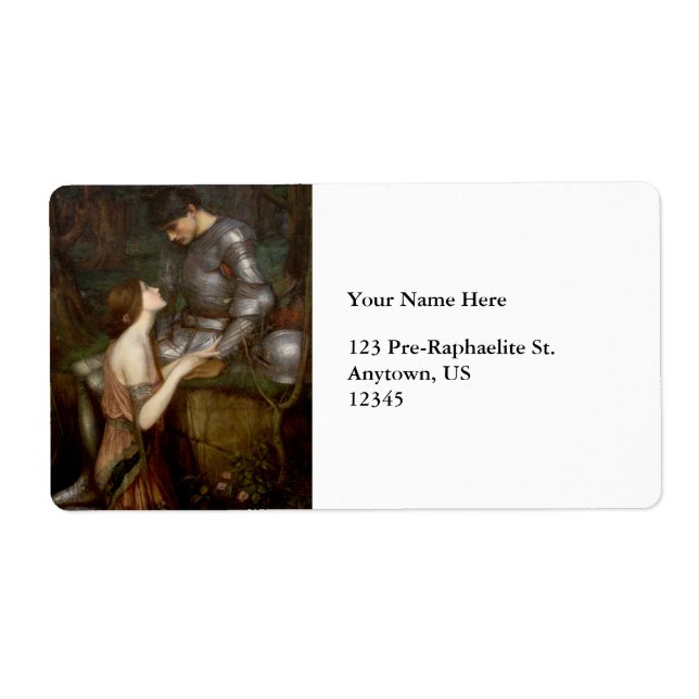 Étiquette Lamia par John William Waterhouse (Devant)