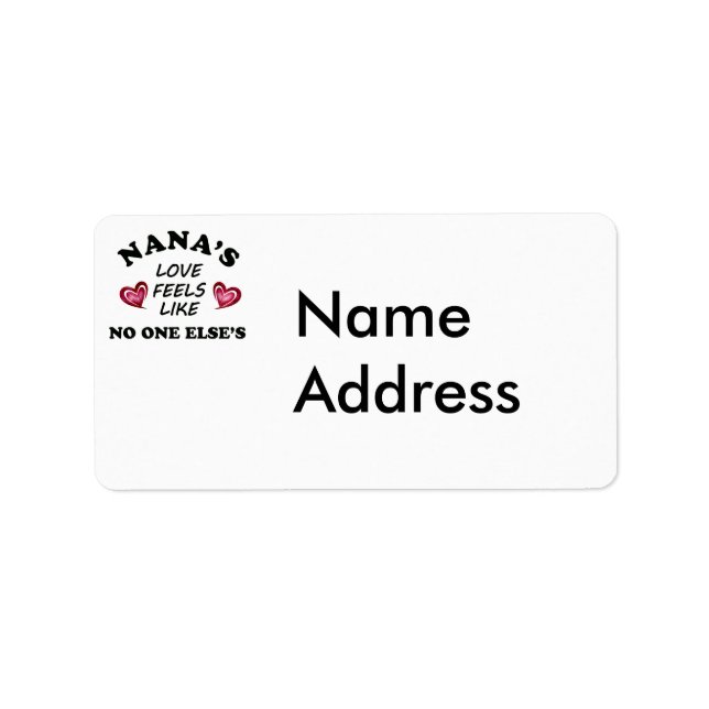 Étiquette L'amour de Nana (Devant)