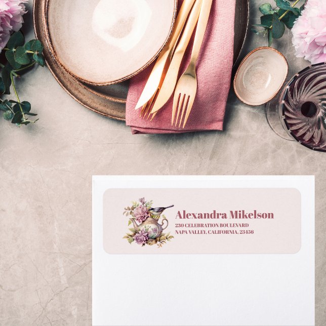 Étiquette L'amour est brasser Tea Party Fête des mariées Éti (Créateur téléchargé)