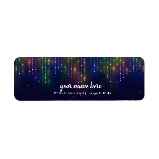 Étiquette Lampes à cordes modernes (Devant)