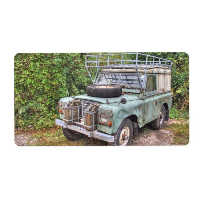 Étiquette Land Rover série III 109 (Devant)