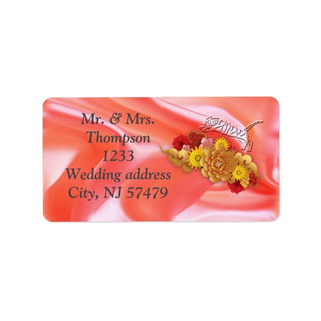 Étiquette L'année du tigre (Devant)