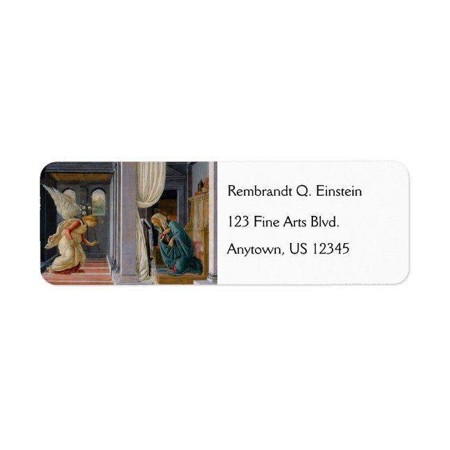 Étiquette L'annonce de Sandro Botticelli (Devant)