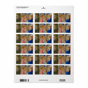 Étiquette L'Annonciation, 1426 par Fra Angelico