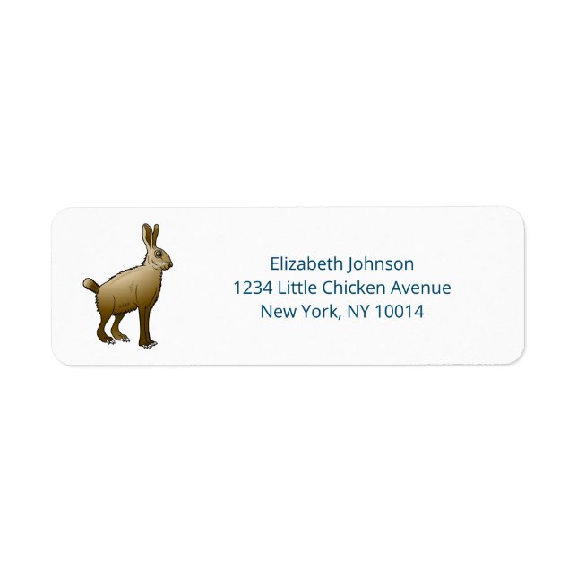 Étiquette Lapin de Pâques (Devant)