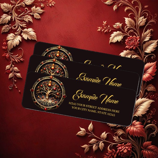 Étiquette L'arbre doré de la vie de la mysticisme, (Créateur téléchargé)