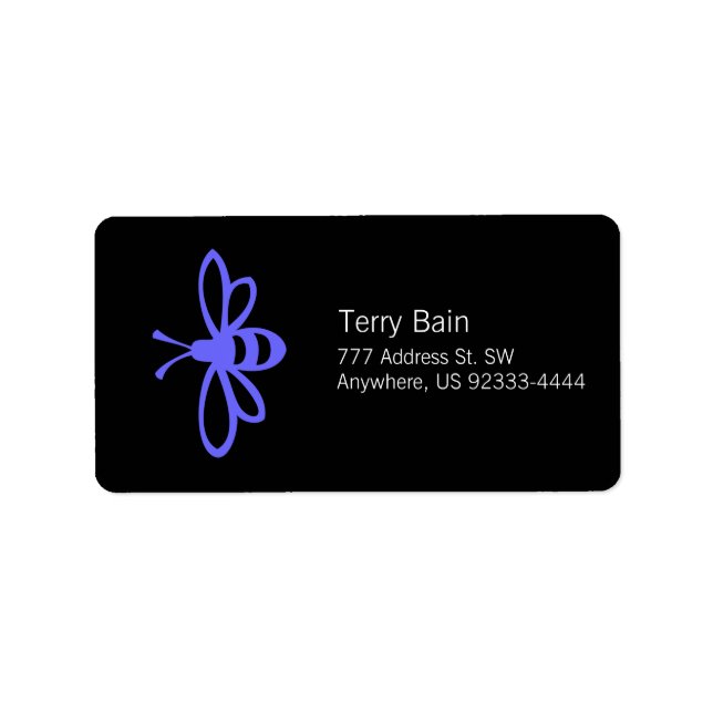 Étiquette Lavender Bee (Devant)