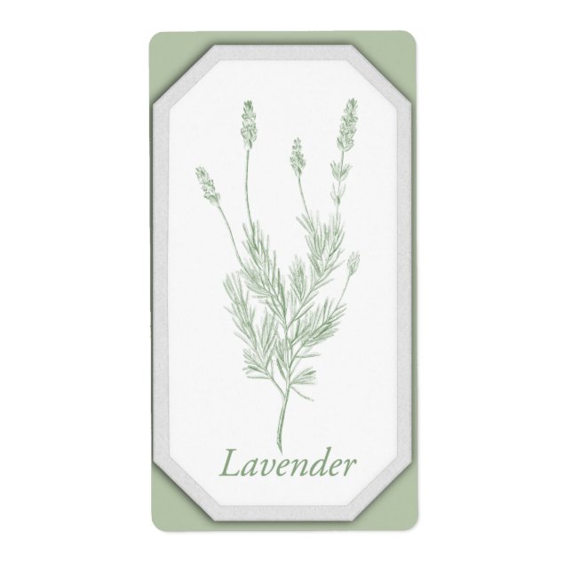 Étiquette Lavender Jar (Devant)