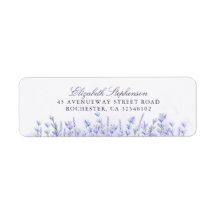 Lavenders Floral Purple Élégant