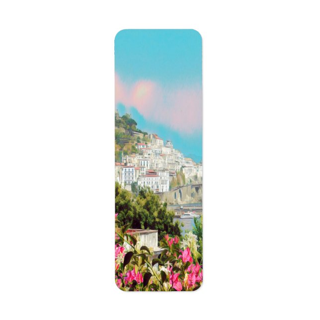 Étiquette ldp AMALFI - panorama - Côte d'Amalfi (Devant)
