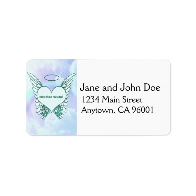 Étiquette Le ciel a un nouvel ange (Devant)