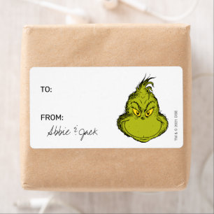Étiquette Le Grinch Noël - À De Autocollants