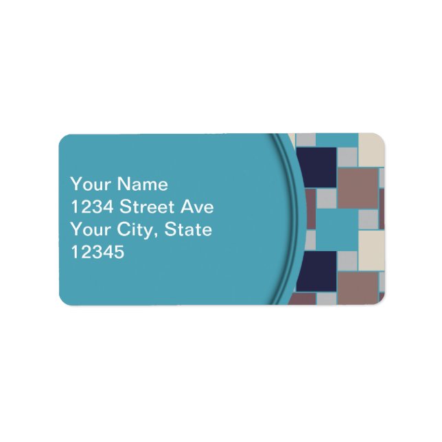 Étiquette Le paon sur la plage (Devant)