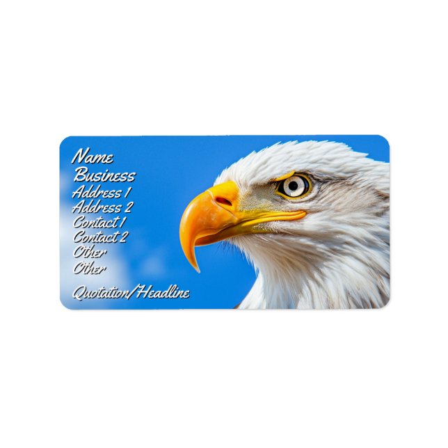 Étiquette Le pays des Libres, foyer des Courageux (Devant)