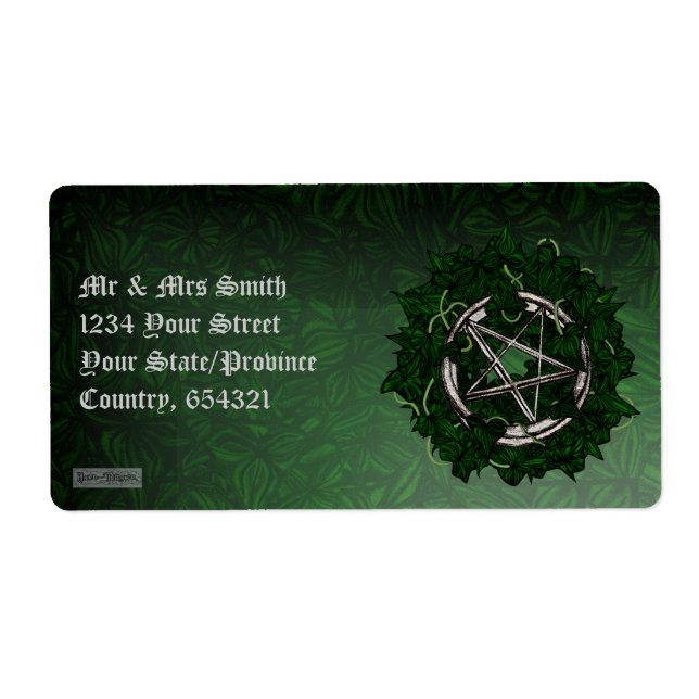 Étiquette Le Pentacle et l'Ivy (Devant)