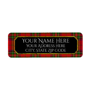 Étiquette Le plaid de Stewart personnalisent