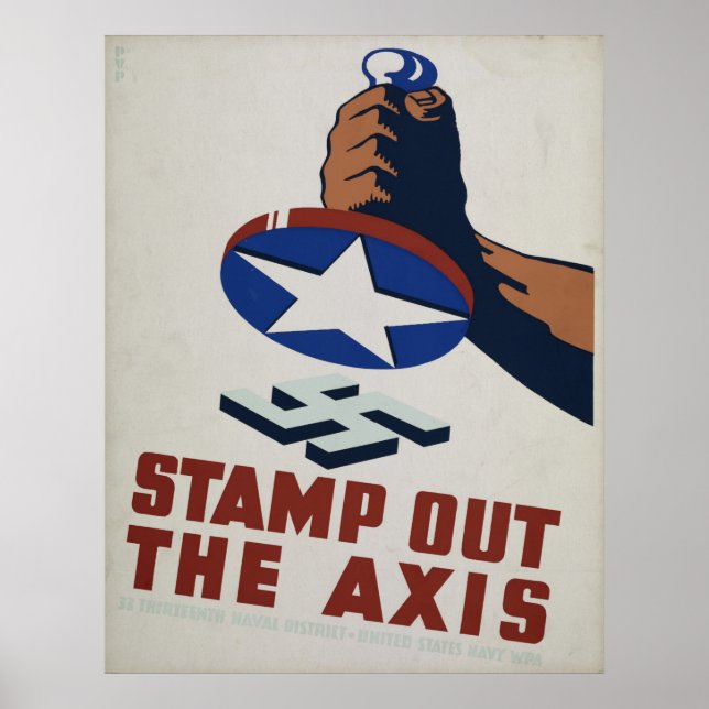 Étiquette Le Poster vintage WPA Axis (Devant)
