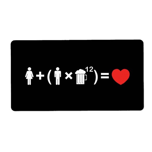 Étiquette L'équation d'amour pour les hommes (Devant)