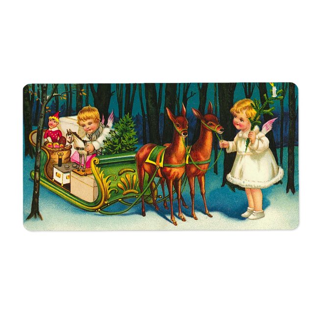 Étiquette Les anges sur le chemin (Devant)