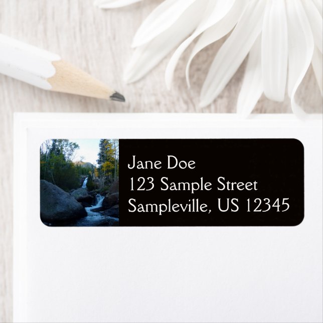 Étiquette Les chutes de l'Alberta au lever du soleil dans le (En situation)