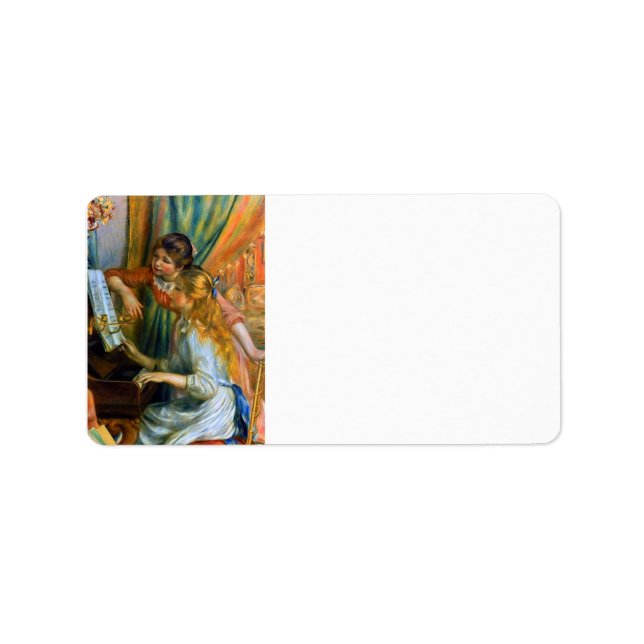 Étiquette Les filles au piano de Pierre Renoir (Devant)