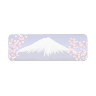 Étiquette Les fleurs du mont Fuji et du Sakura