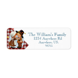 Étiquette Les petits pèlerins de Thanksgiving saphir vacance