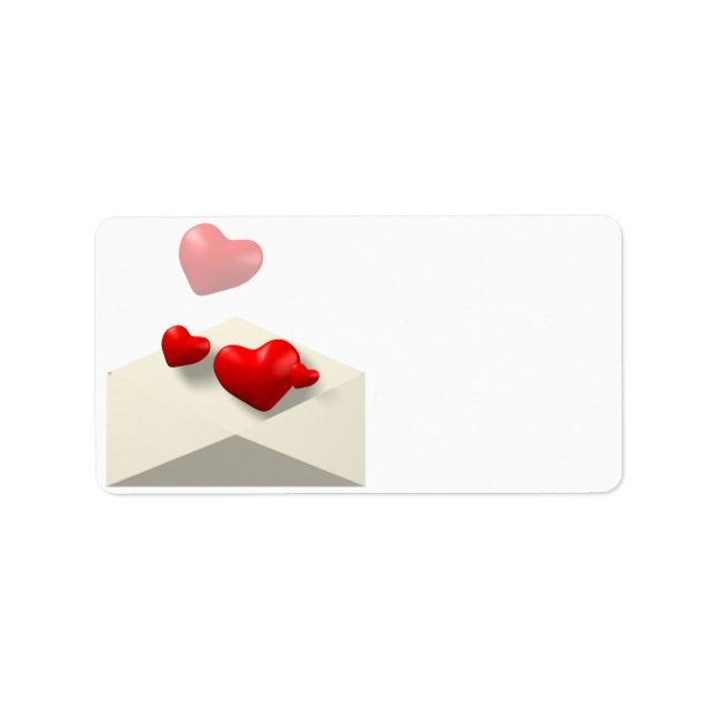 Étiquette Lettre d'amour (Devant)