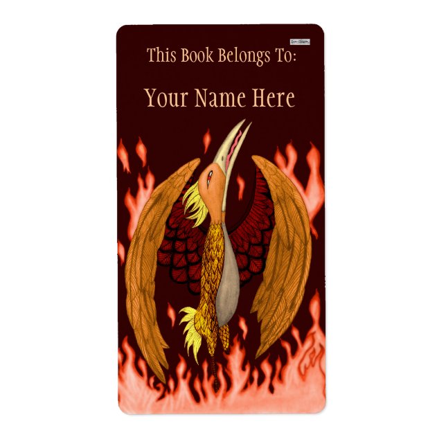 Étiquette L'ex-libris de Phoenix (Devant)