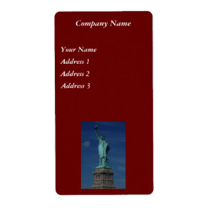 Étiquette Liberty Enlightening the World - Statue de la Libe