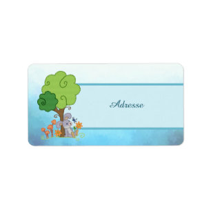 Étiquette Lièvre sous l'arbre