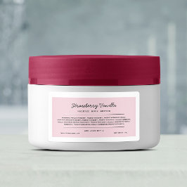 Étiquette Lignes de script couleur personnalisées Ingrédient