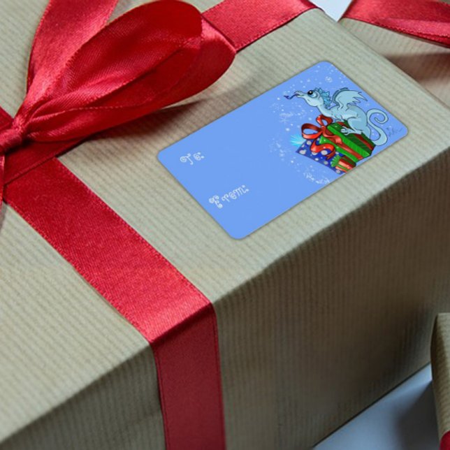 Étiquette Lil'Dragon Snowflake jusqu'à et de cadeau (Créateur téléchargé)