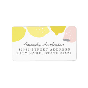 Étiquette Limonade rose