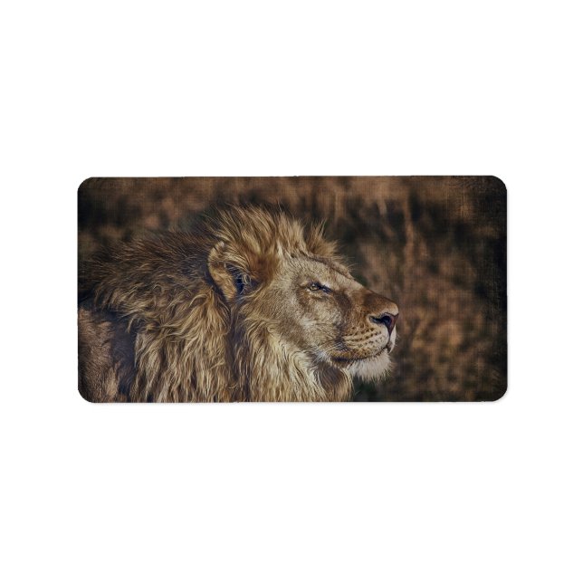 Étiquette Lion Majestic (Devant)