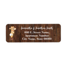 Little Cowboy Baby shower Adresse de retour