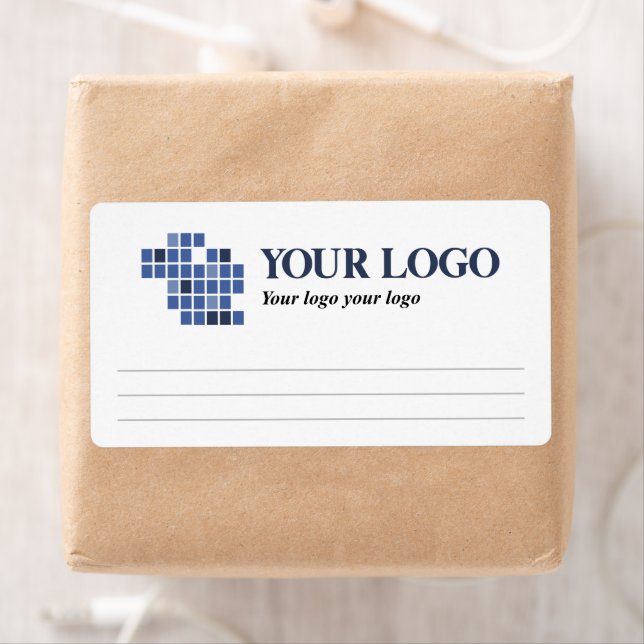 Étiquette Livraison simple avec votre logo (En situation)