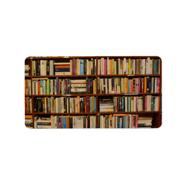 Étiquette Livres dans la bibliothèque Sac cadeau (Devant)