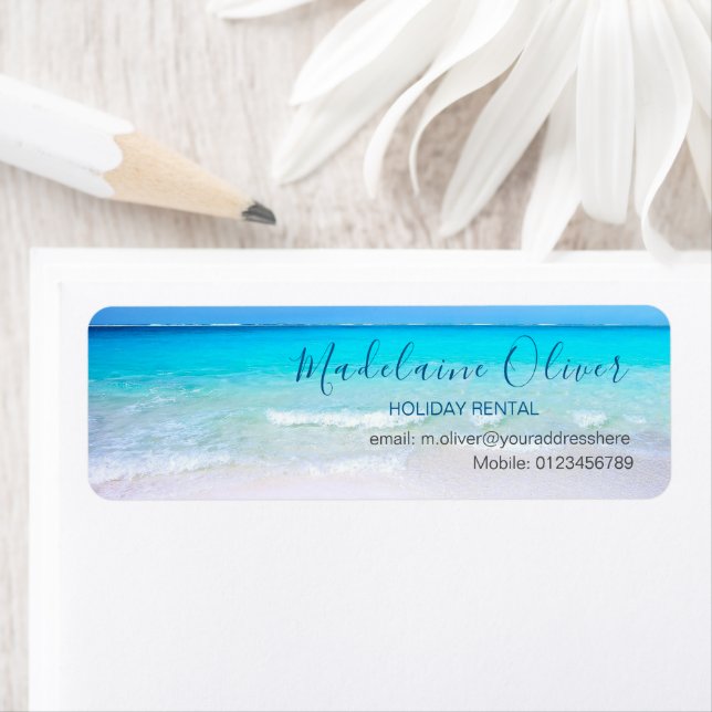 Étiquette Location vacances Ocean Beach Sea Business (En situation)