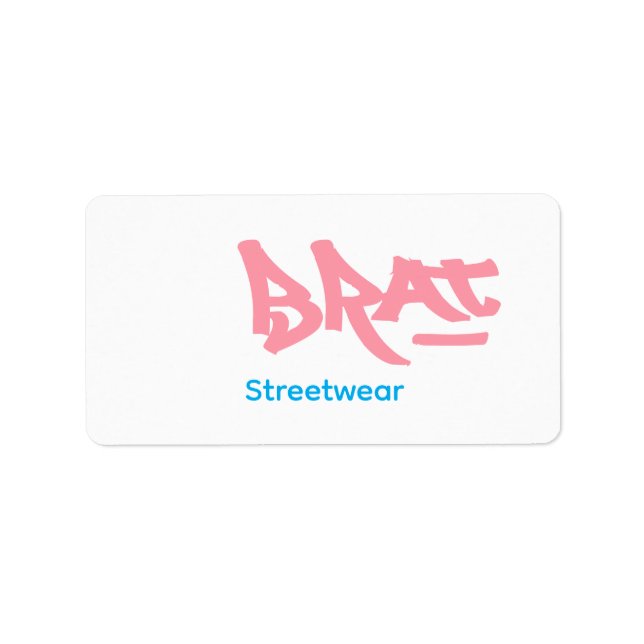 Étiquette Logo Brat (Devant)