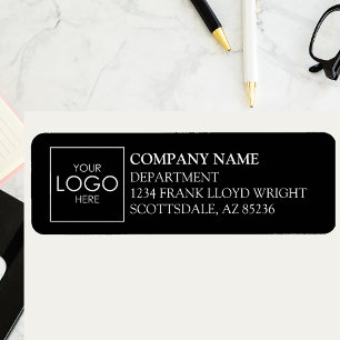 Étiquette Logo de l'entreprise Adresse de retour personnalis
