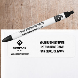 Étiquette Logo de l'entreprise Adresse de retour professionn