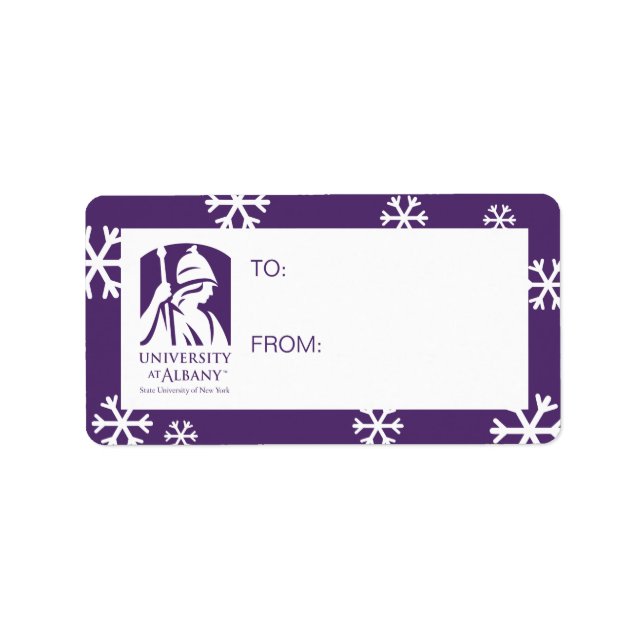 Étiquette Logo de l'Université d'Albany (Devant)