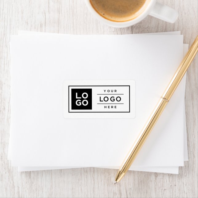 Étiquette Logo d'entreprise personnalisé (En situation)