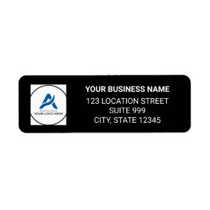 Étiquette Logo d'entreprise personnalisé Adresse de retour n