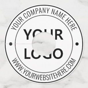 Étiquette Logo personnalisé Info texte Votre entre
