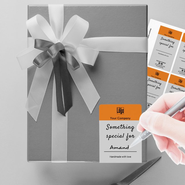 Étiquette Logo personnalisé quelque chose de spécial pour le (Custom Logo Something Special for Sign Name Label)