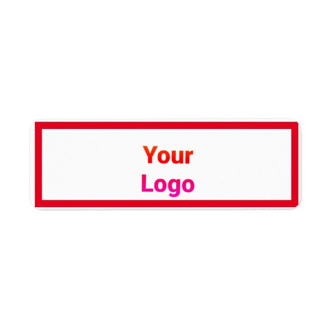 Étiquette Logo personnalisé simple et élégant ici société c (Devant)