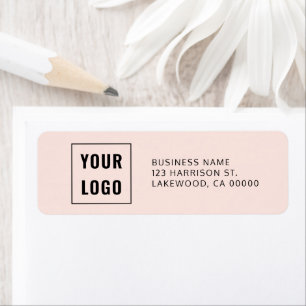 Étiquette Logo Professional Simple Return Address